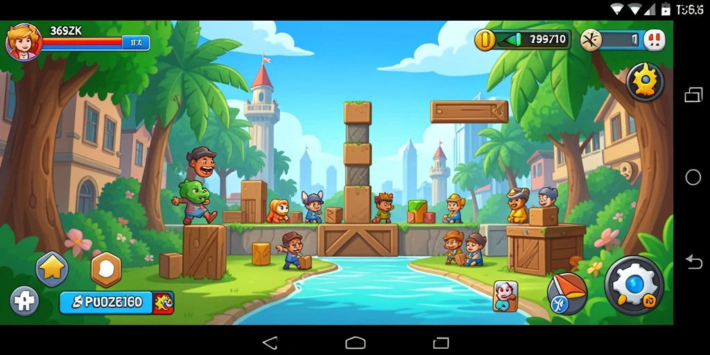Tampilan gameplay menarik dari 369ZK dengan tantangan puzzle.