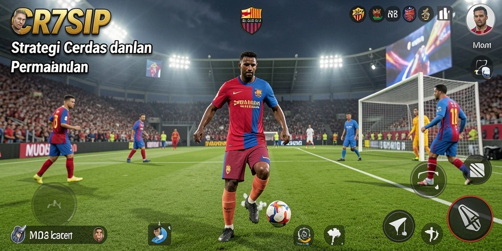 Tangkapan layar utama CR7SIP menampilkan aksi pertempuran strategi yang mendebarkan.