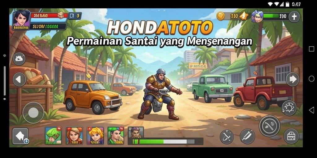 Gameplay menarik dari HONDATOTO yang penuh warna dan tantangan.