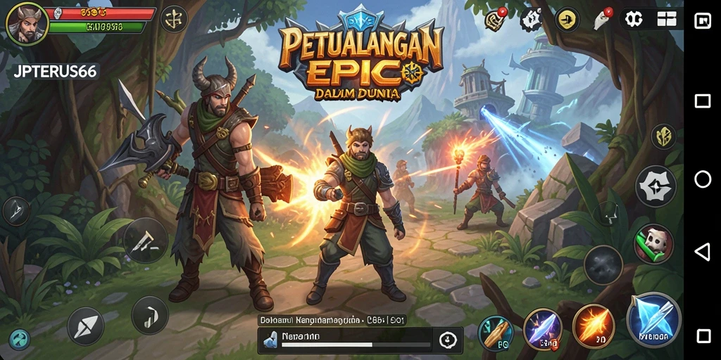 Tampilan gameplay seru dan menantang di JPTERUS66.