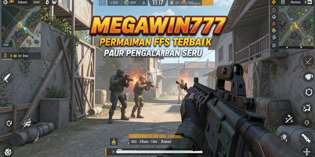 Screenshot utama gameplay <strong>MEGAWIN777</strong> yang menampilkan aksi tembak-menembak yang seru.