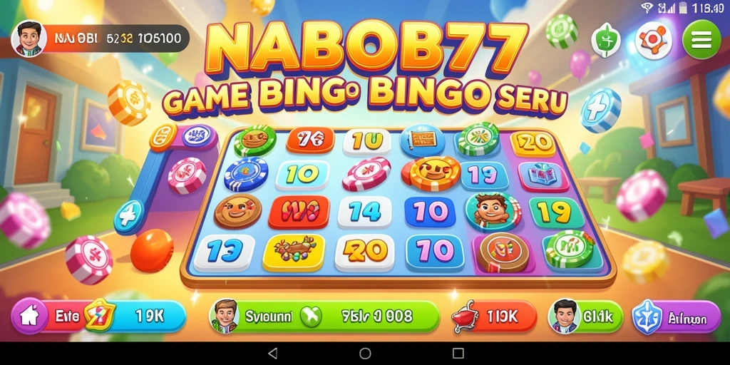 Screenshot utama NABOB77 yang menunjukkan keseruan gameplay Bingo.