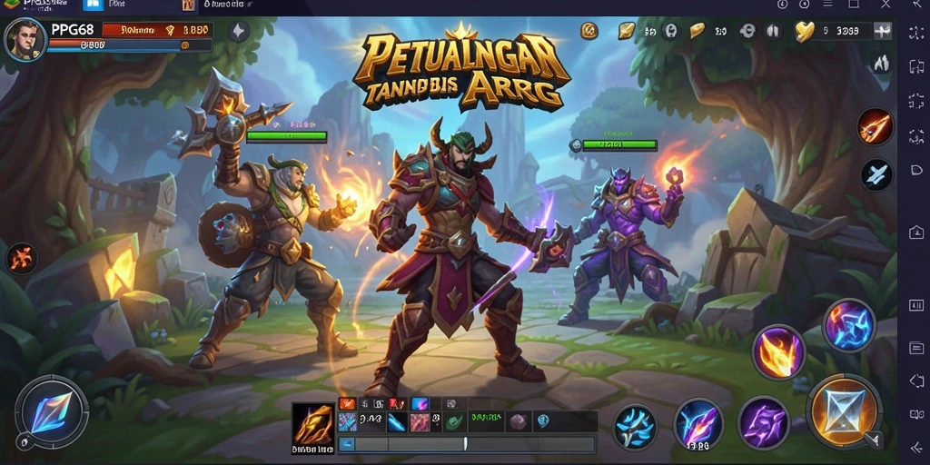 Tampilan menarik dari gameplay PGG68 dengan aksi ARPG yang mendebarkan.