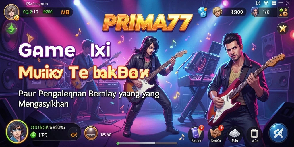 Tampilan permainan PRIMA77 dengan aksi musik yang seru dan mengasyikkan.