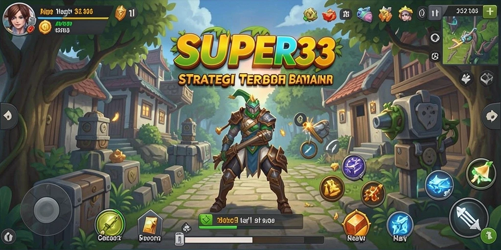 Gameplay SUPER33 menampilkan pertempuran strategi yang mendebarkan dan dinamis.